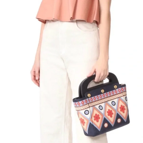 Tory Burch appliqué Bermuda bag-excellent condition - Picture 7 of 8